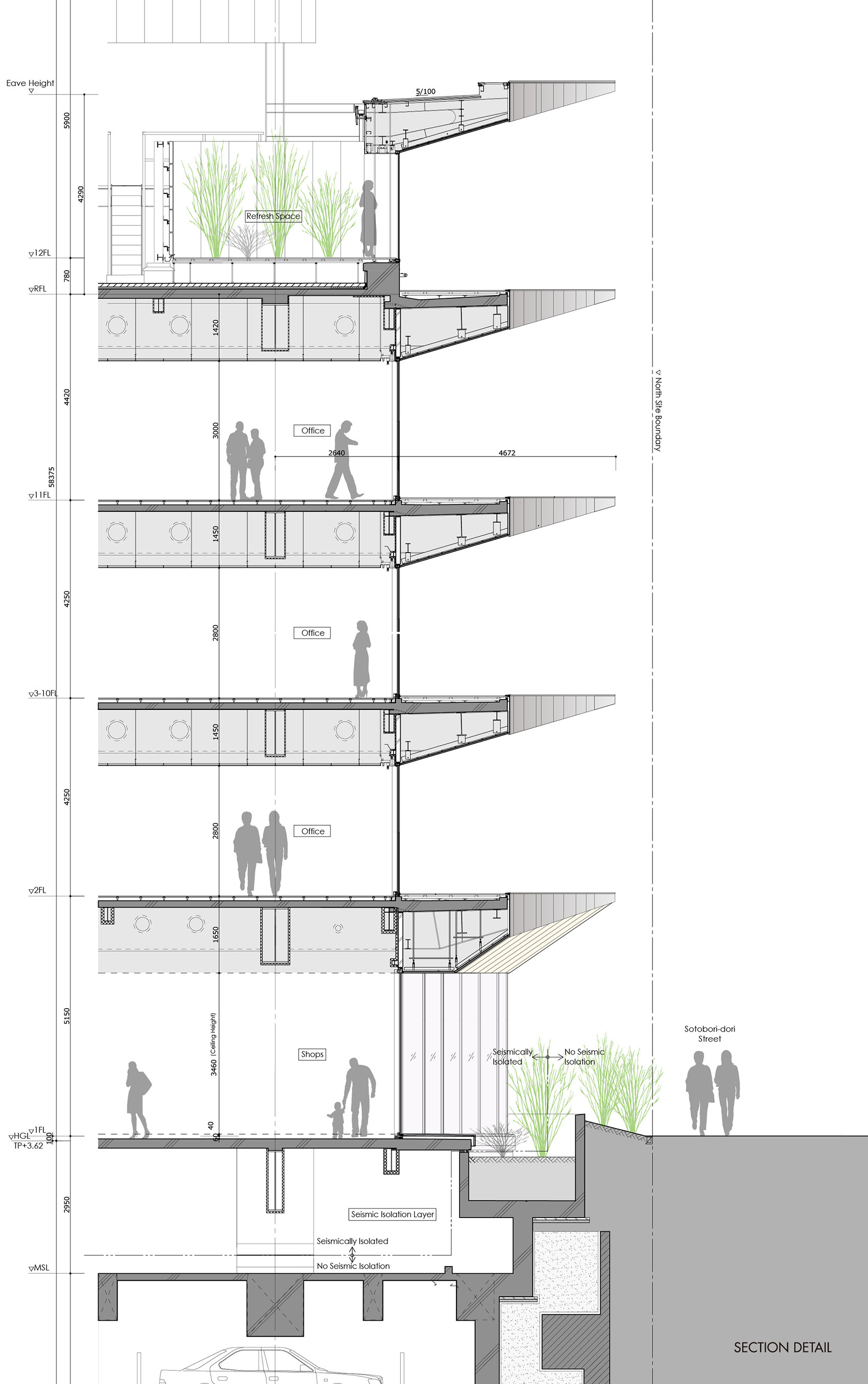 银泉西新桥大厦丨日本东京丨日建设计-63