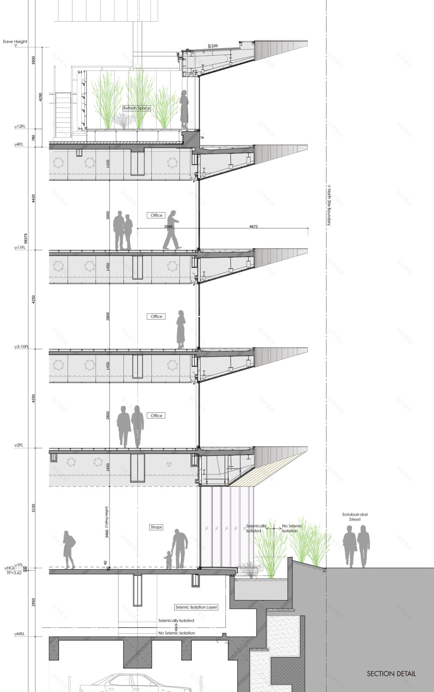 银泉西新桥大厦丨日本东京丨日建设计-63