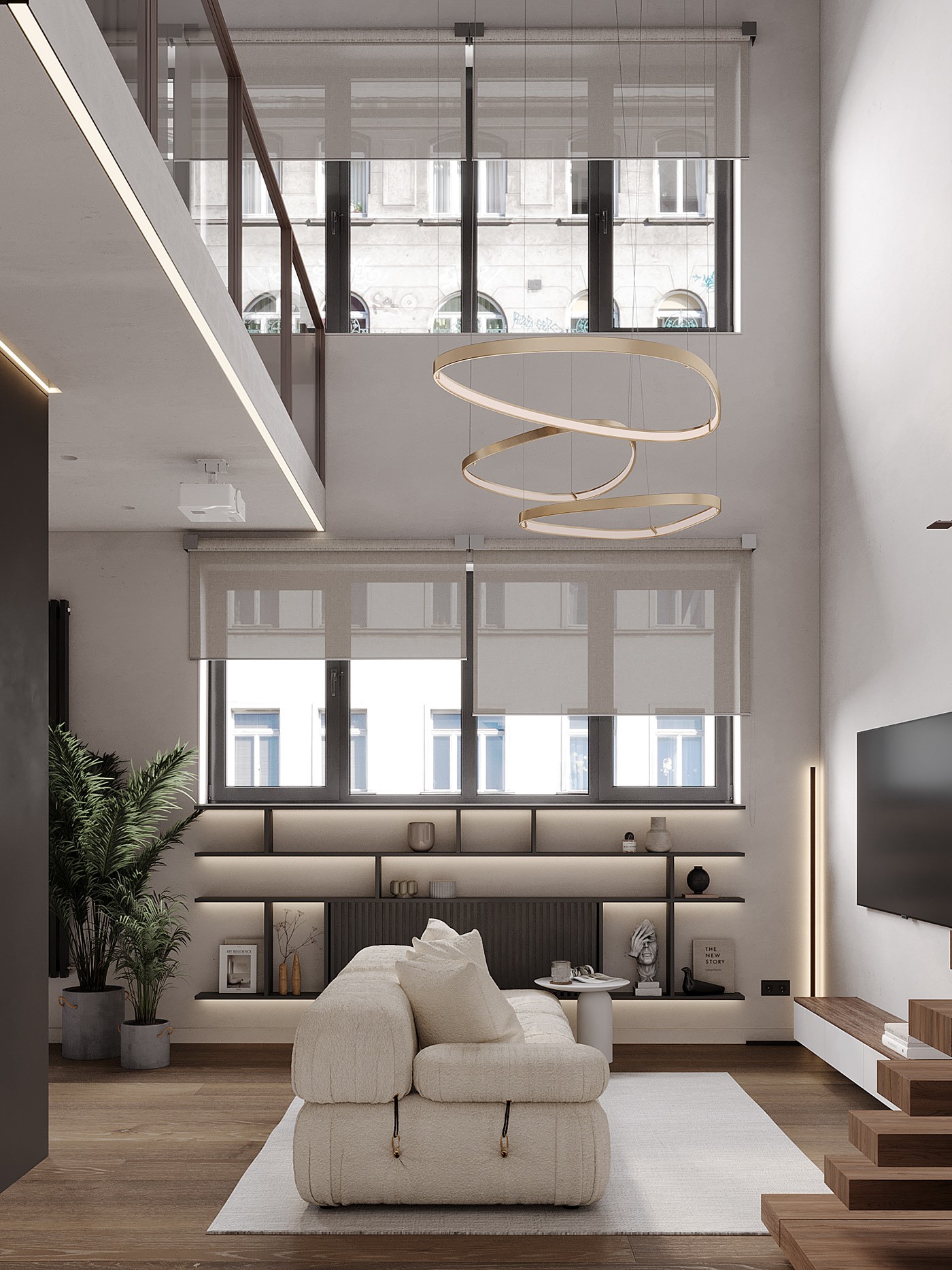 48㎡复式小空间公寓设计-3