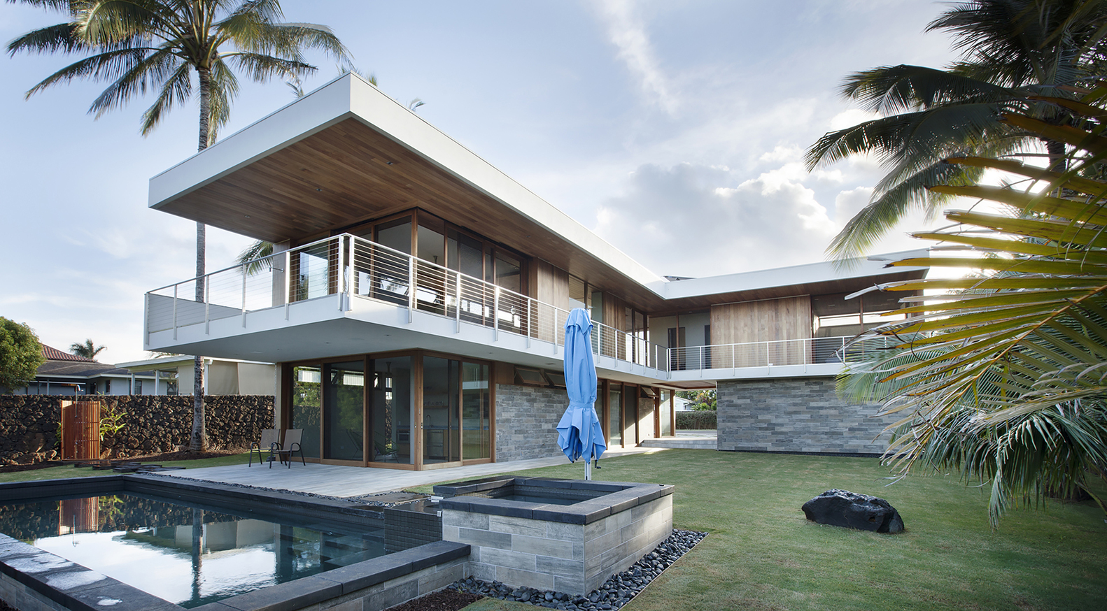 考艾岛南岸现代夏威夷风格海景别墅-39