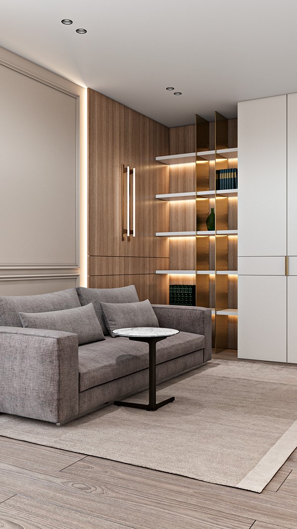 270㎡简约风公寓设计 既舒适又大气-8