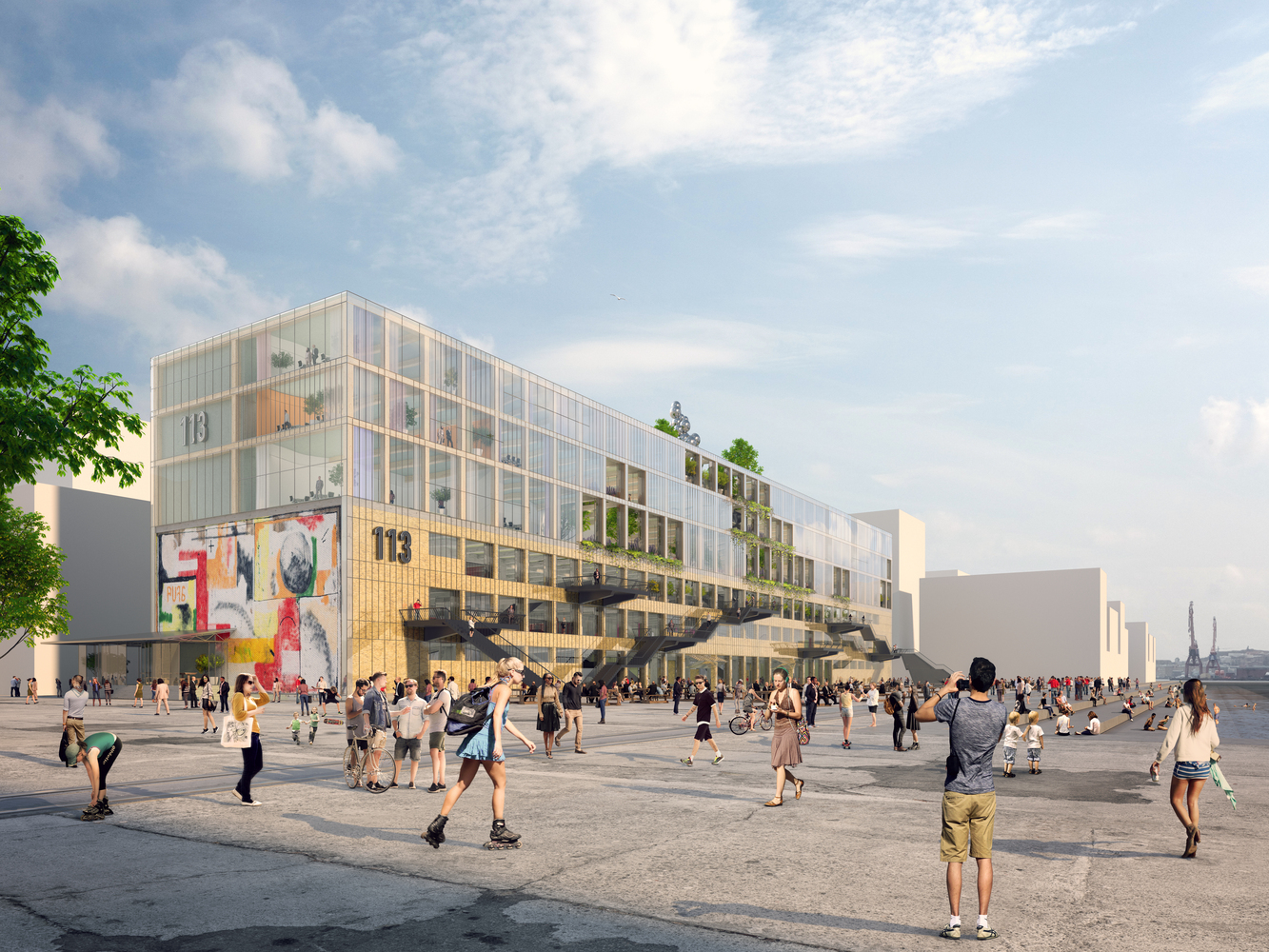 MVRDV 和 BSK 在哥德堡历史仓库上打造木结构新建筑-0