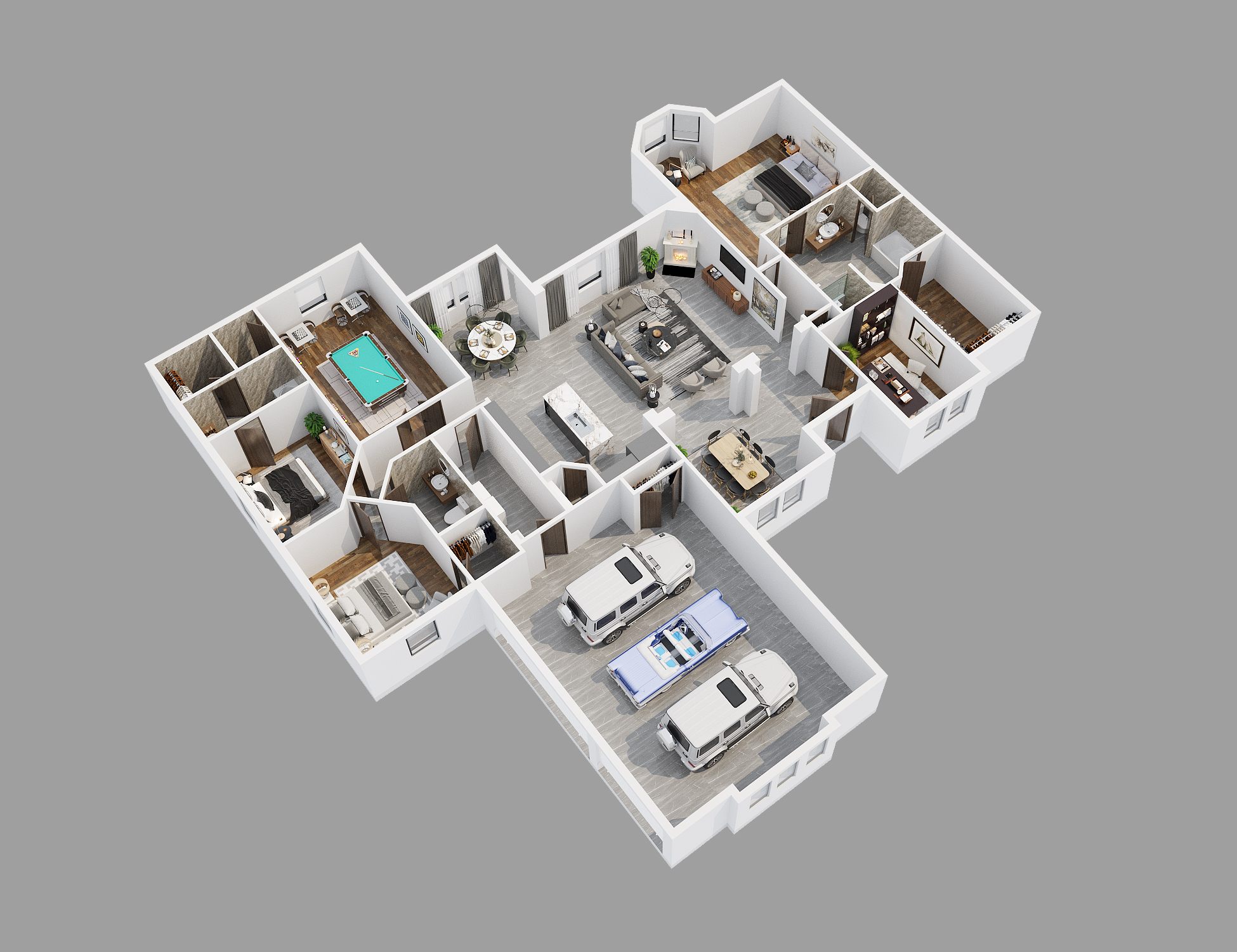 三维楼层平面图-6