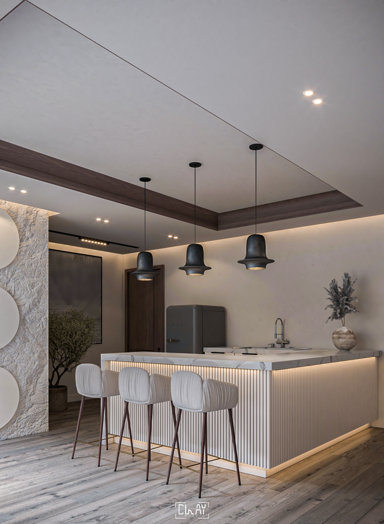 露天花园接待处丨沙特阿拉伯丨@clay studio-7