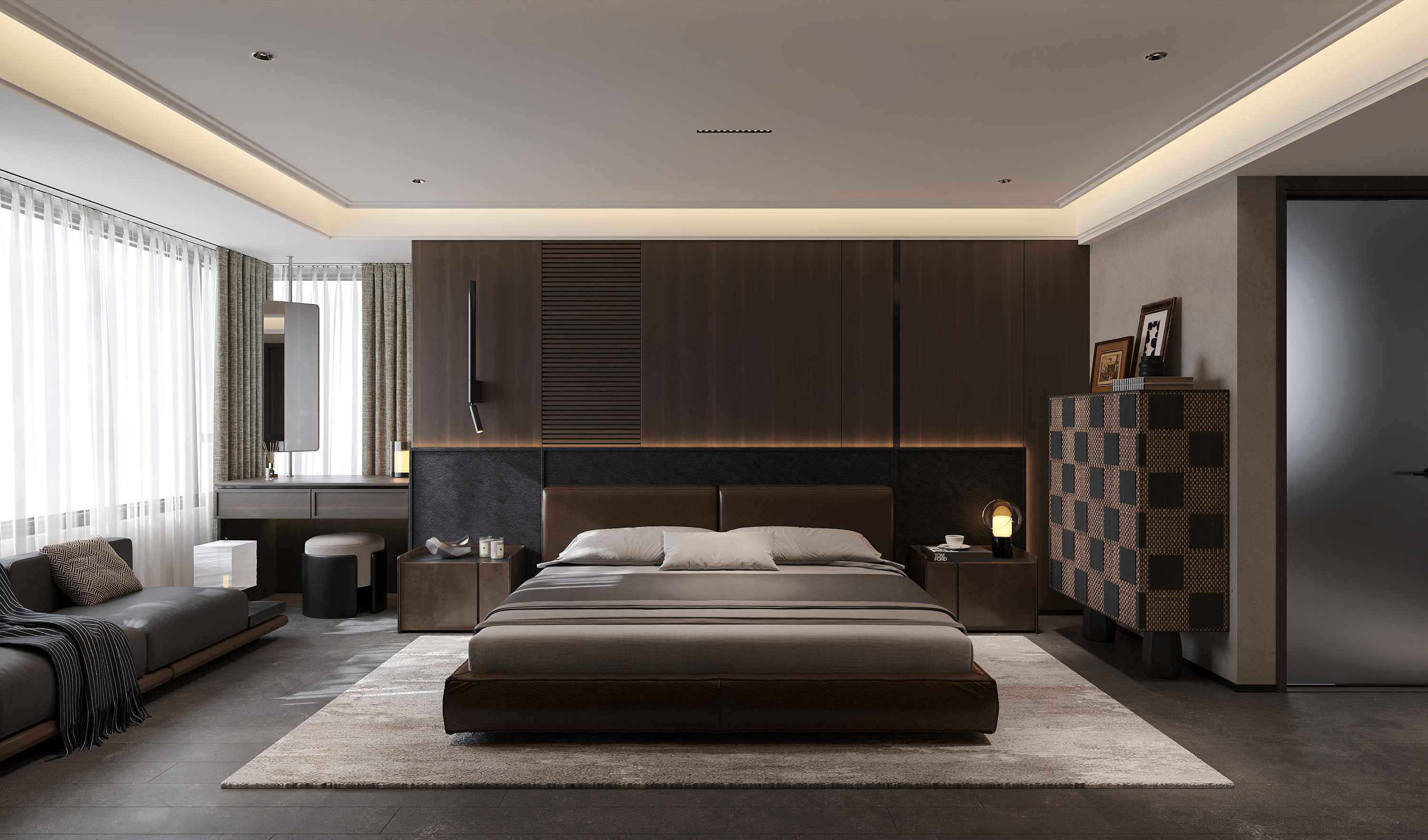 沈阳  悦景新世界146㎡  复古老钱风效果表现-18