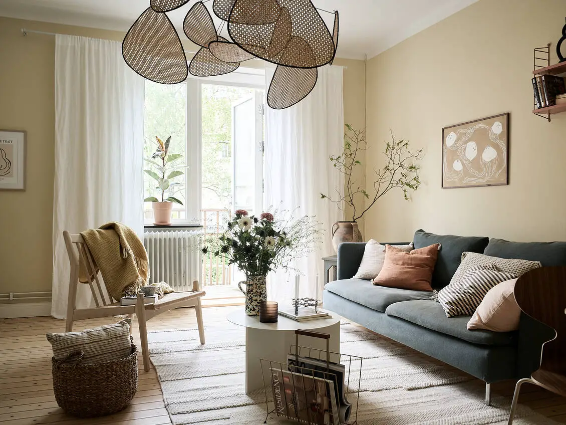 瑞典 30 年代乡村别墅,色彩斑斓的 47m2 公寓设计-4