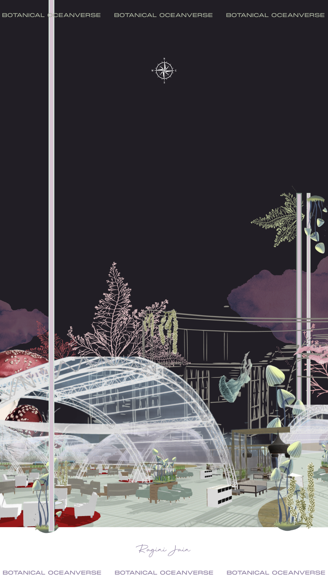 Botanical Oceanverse - Environment Concept Illustration-2