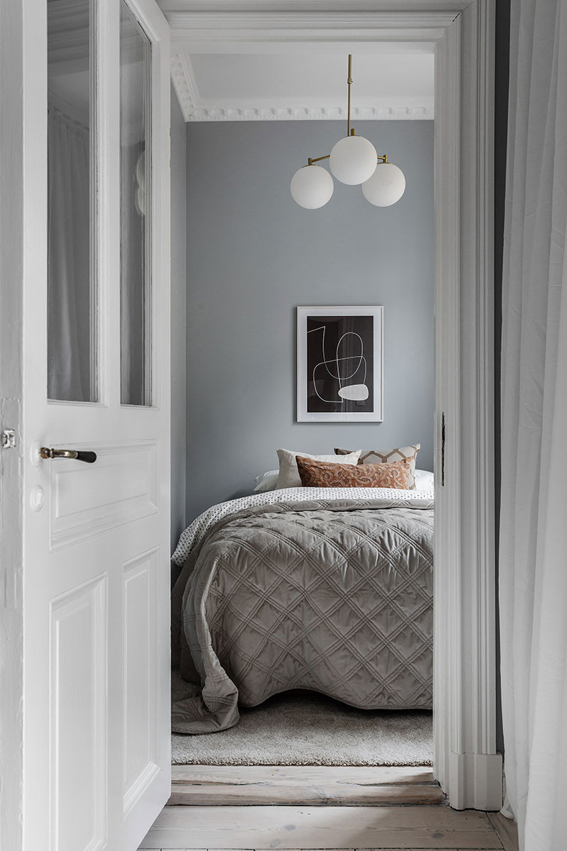 舒适北欧小公寓，灰色基调搭配温馨贝壳色调-16