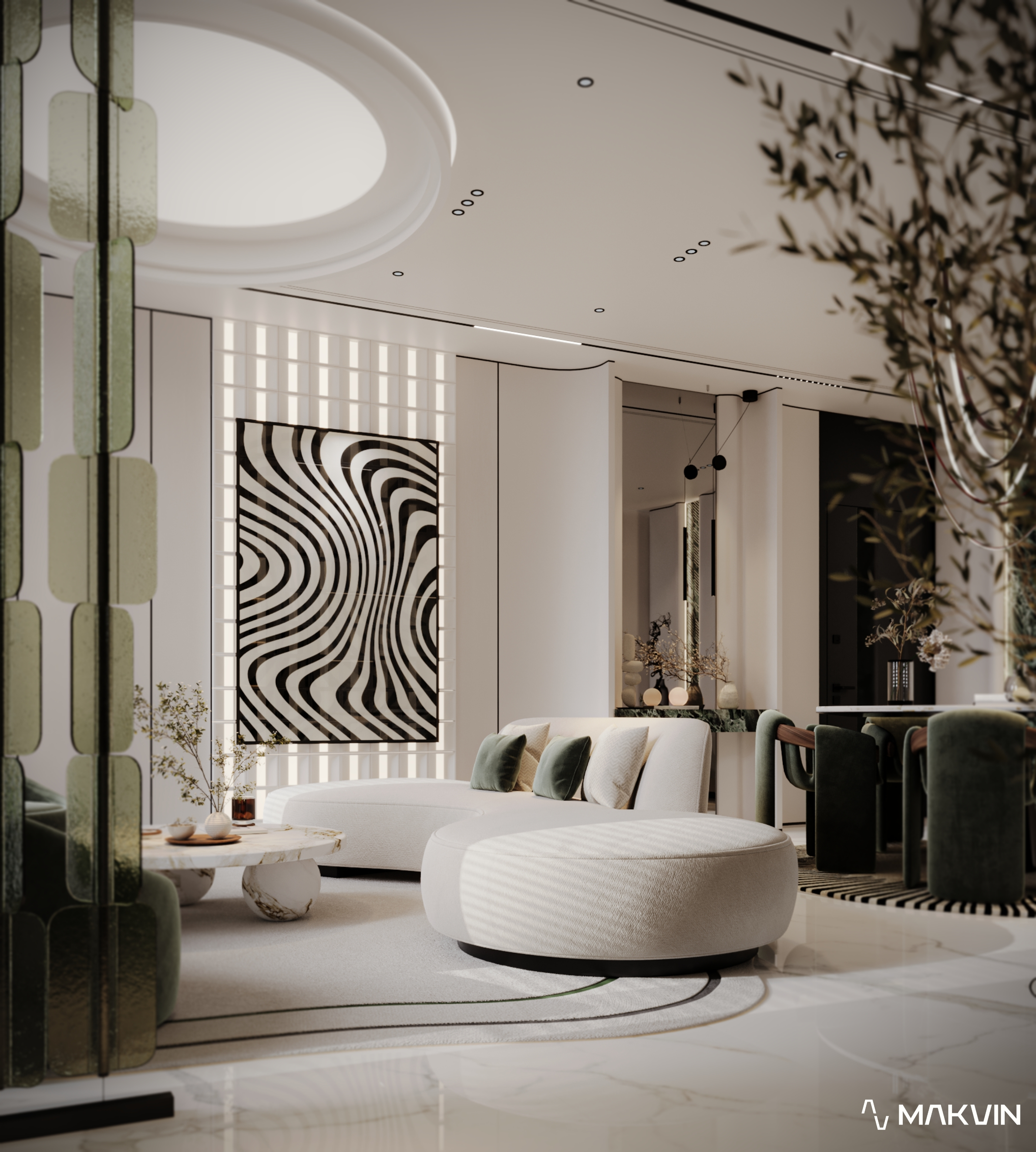 豪华起居与用餐区-7