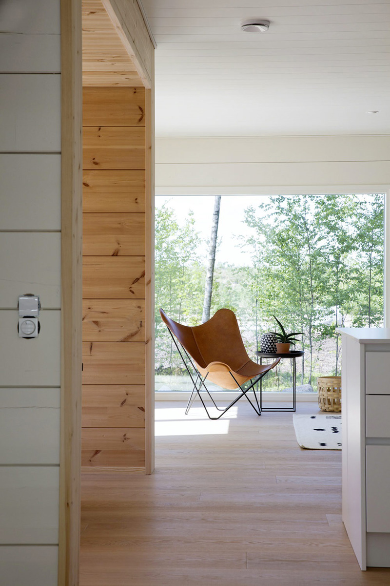 芬兰林间轻现代木屋设计-3