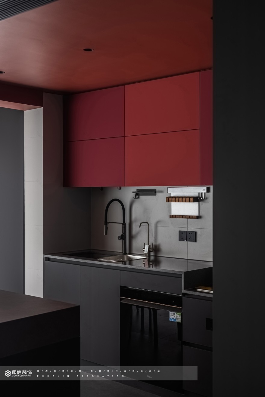 120 平现代风,黑红 cp 档丨琢信装饰-20