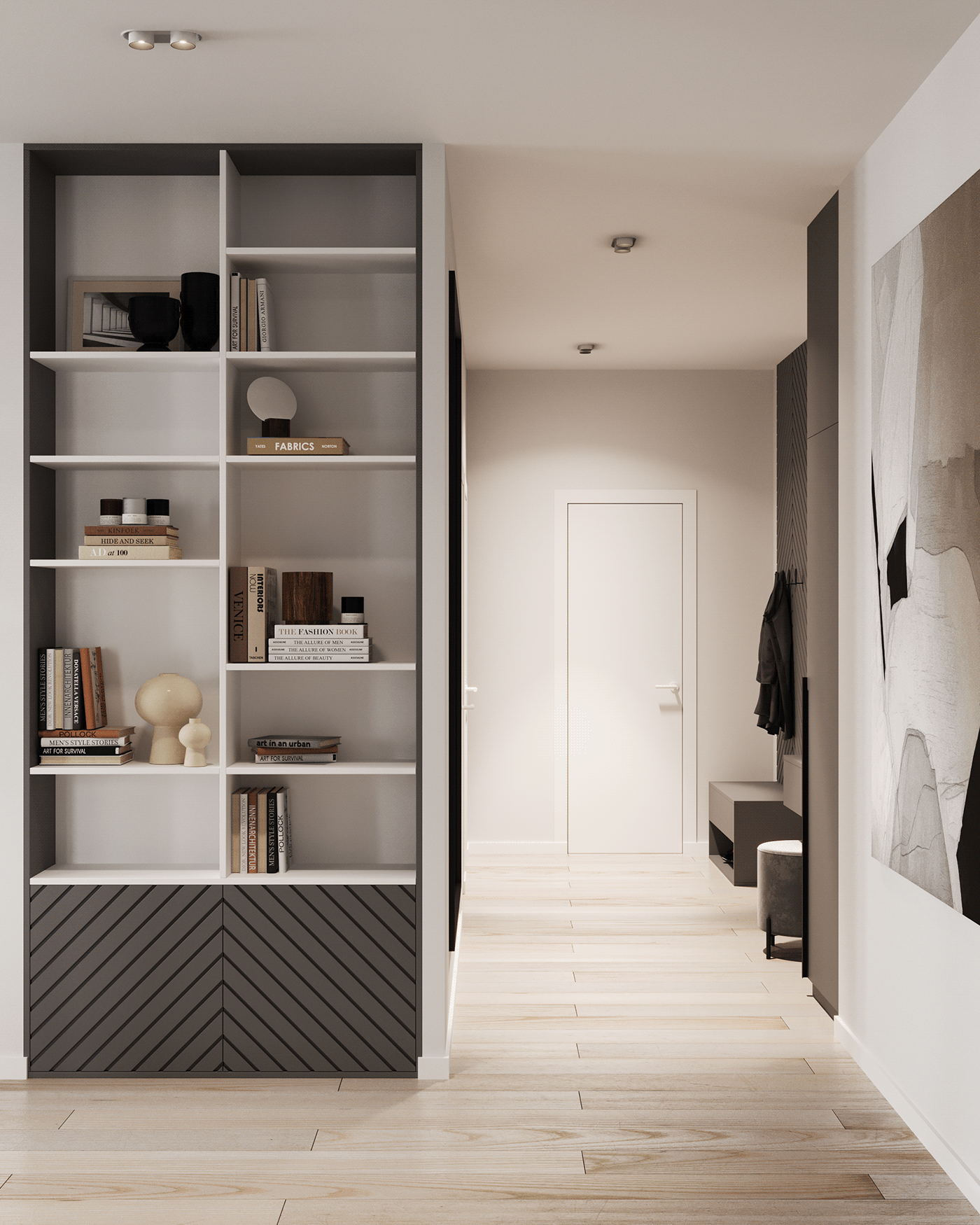 乌克兰85㎡简约风公寓设计-2