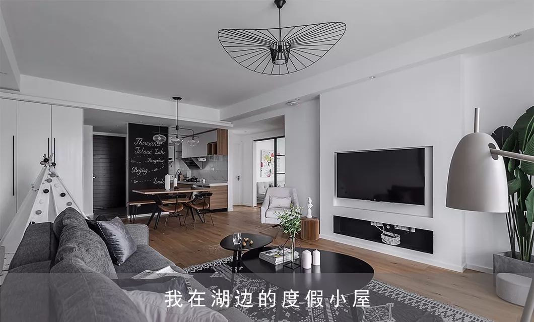 130 平混搭风家居，开放式厨房++ 隐形门的神仙组合-109