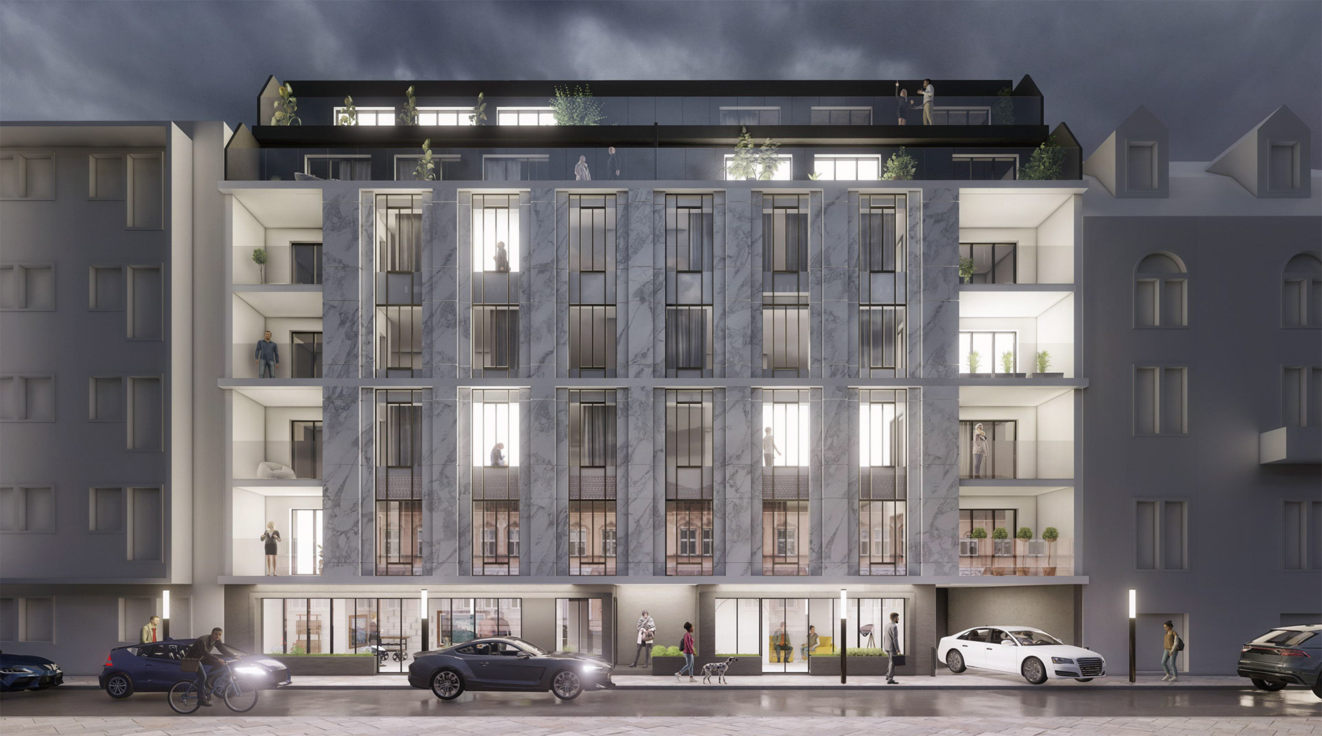 贝尔格莱德老城区5层17户住宅楼建设项目丨贝尔格莱德“Cube  D”工作室-0