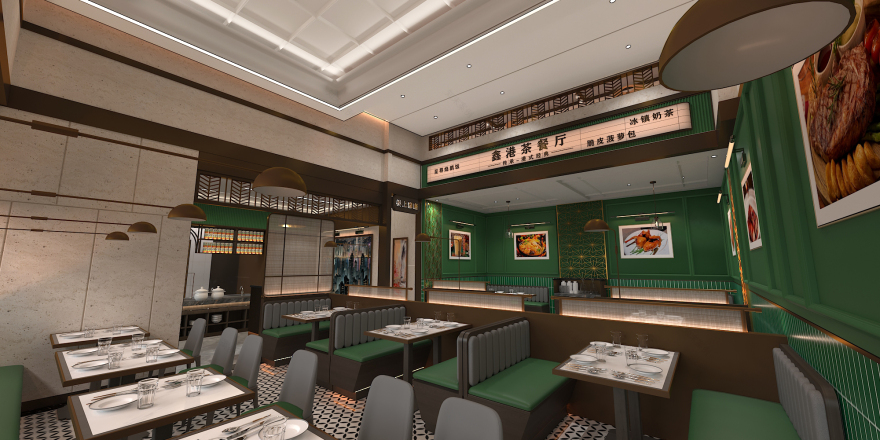 鑫港茶餐厅丨历新设计-5