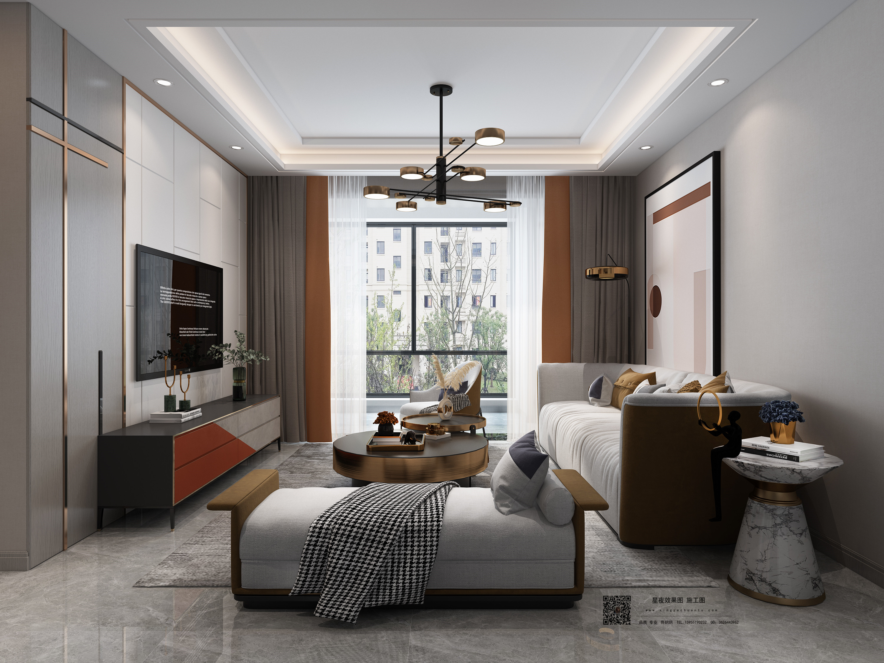 现代简约轻奢家居设计，打造通透休闲空间-5