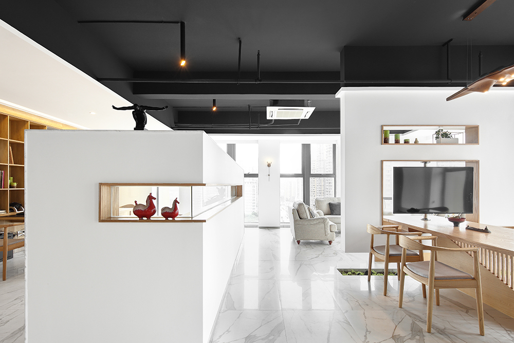 素雅写意，80 平米全开放式写字楼办公空间设计-14