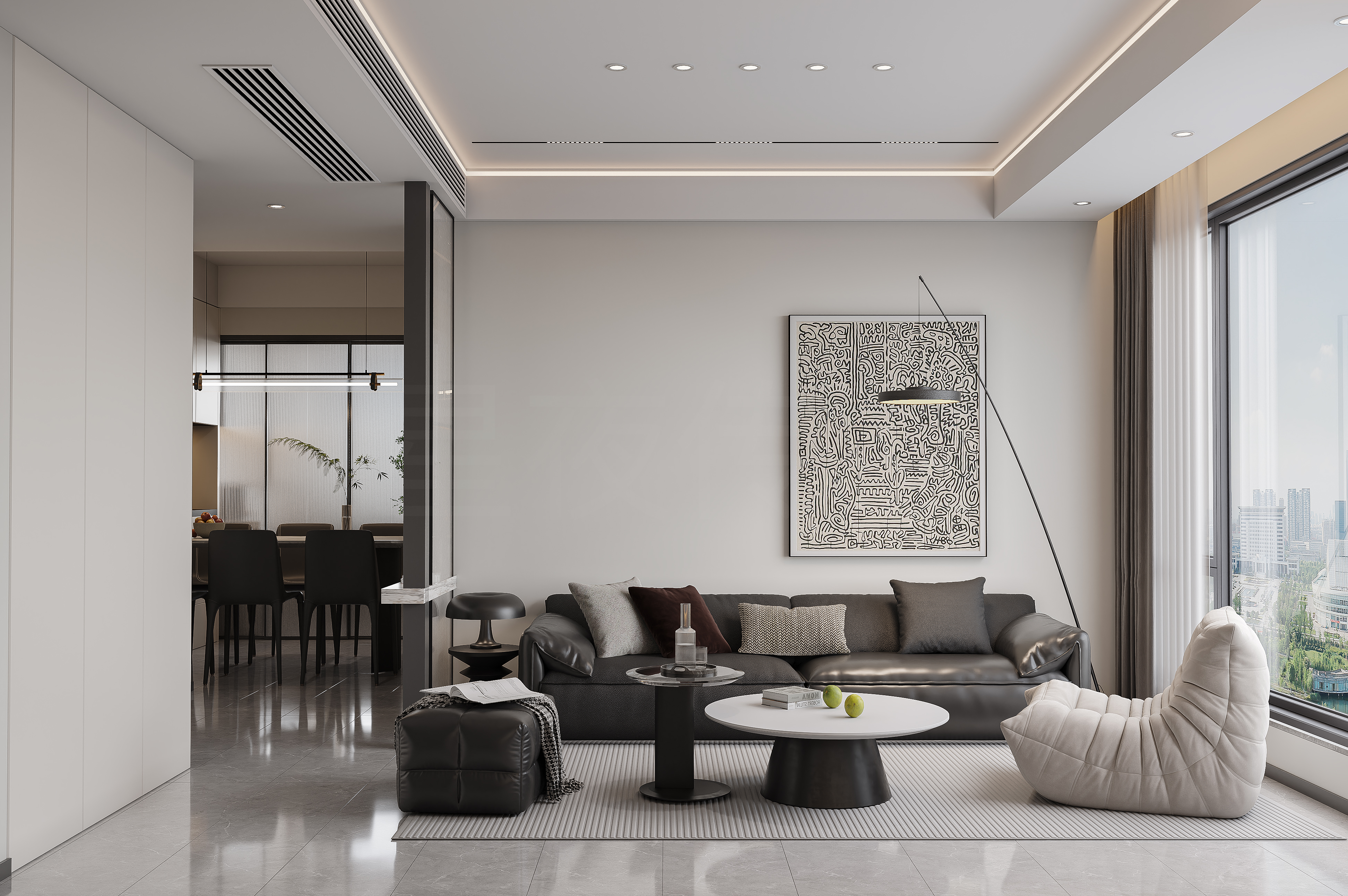 拒绝杂乱，黑白灰演绎当代生活的纯粹质感-7