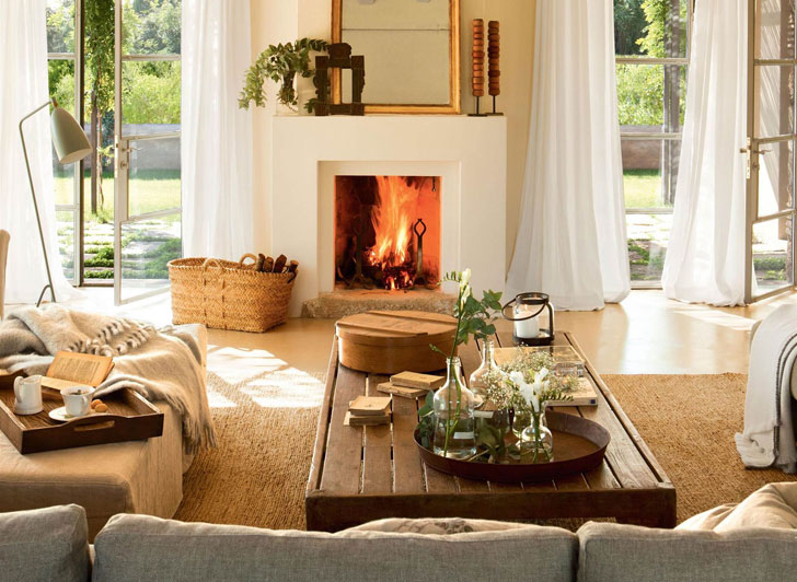 现代家居中的魅力火炉设计-1