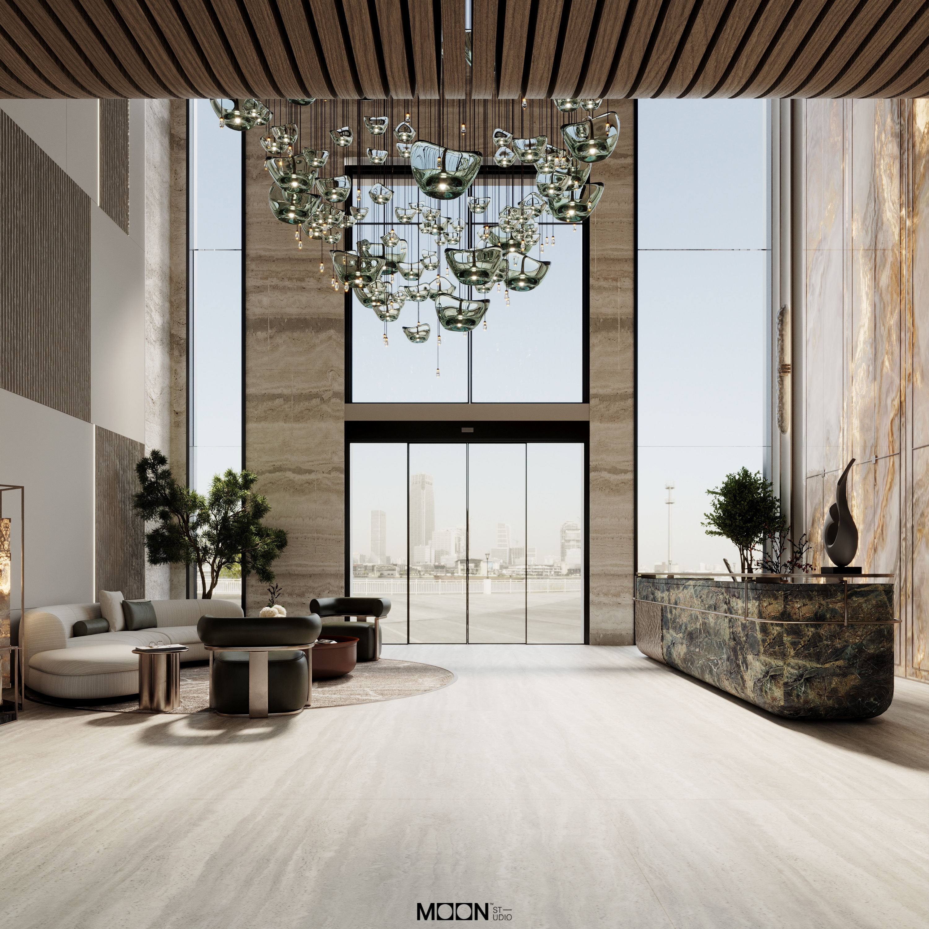 学校接待区设计项目丨沙特阿拉伯丨Moon Studio-7