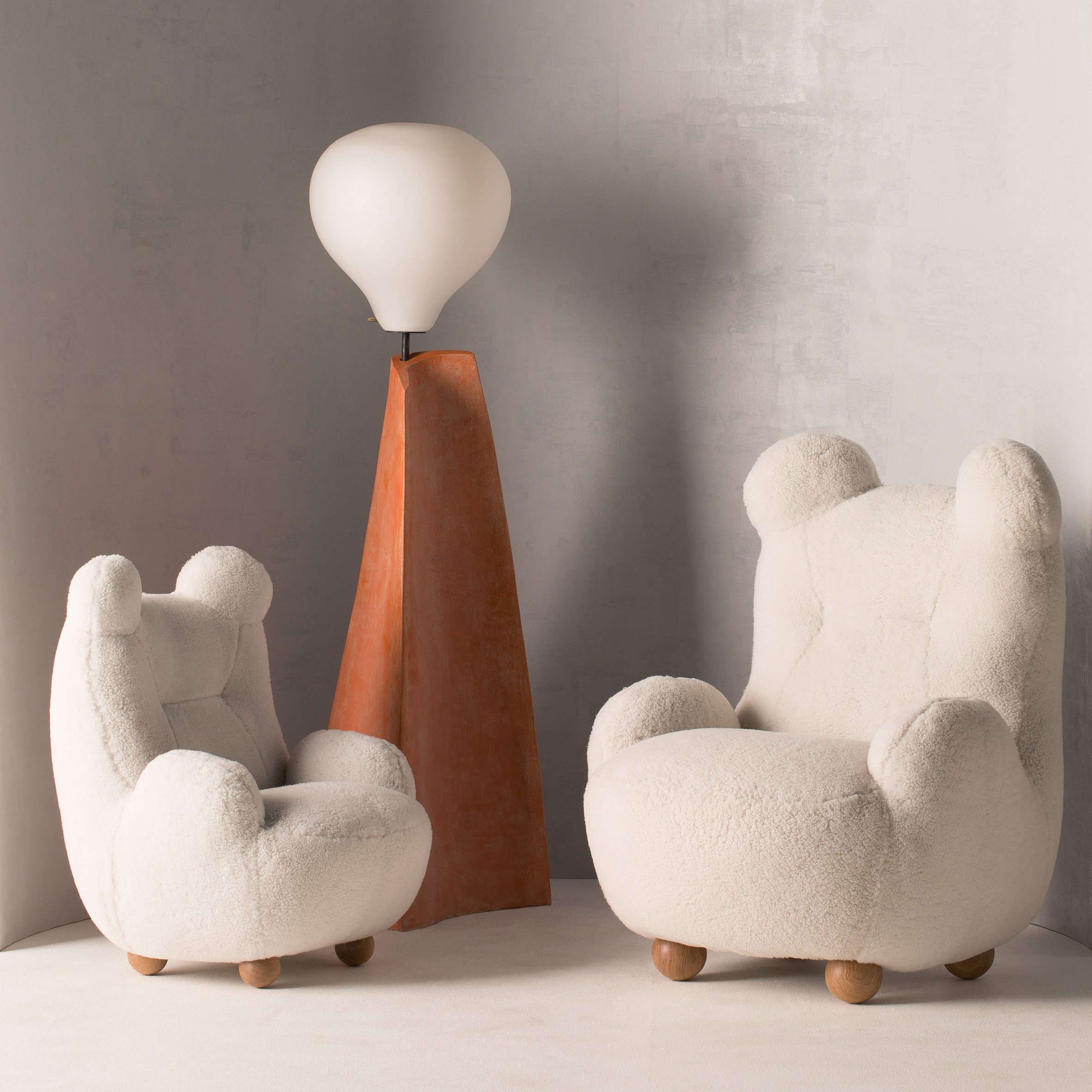 Cuddly bear-like chairs feature in OOPS collection by Pierre Yovanovitch-0