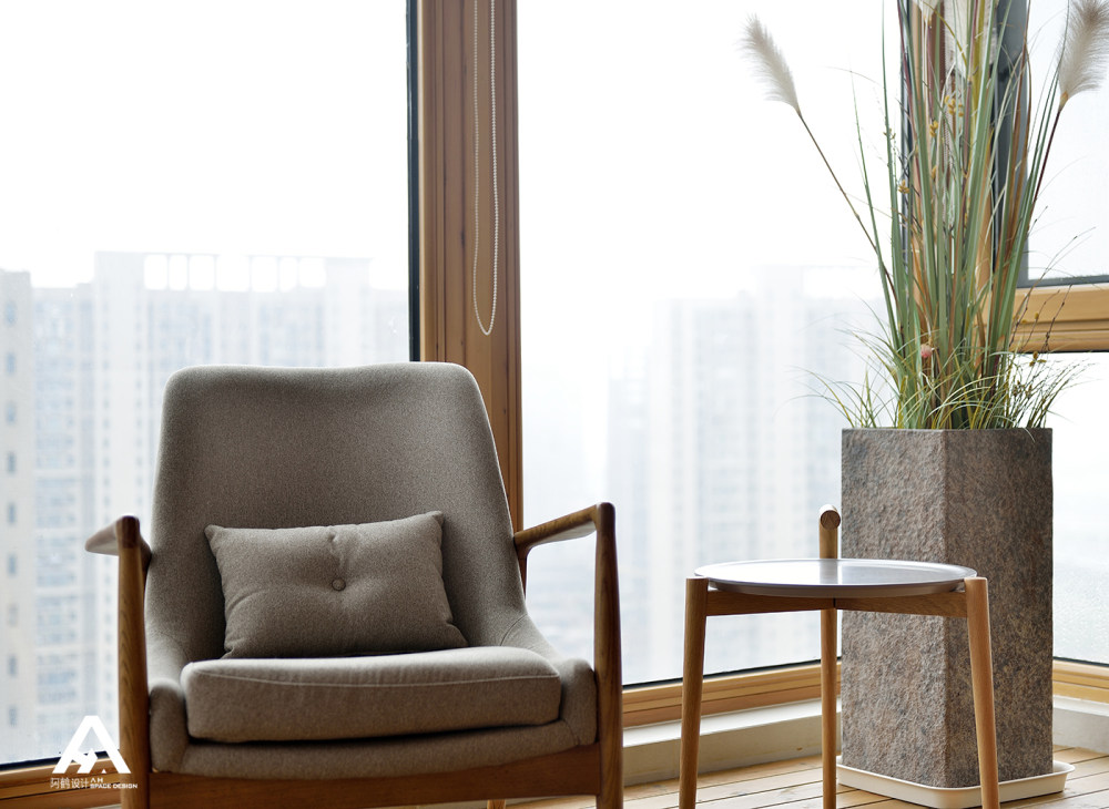 南昌莱蒙都会平层,书卷气息客厅设计-21