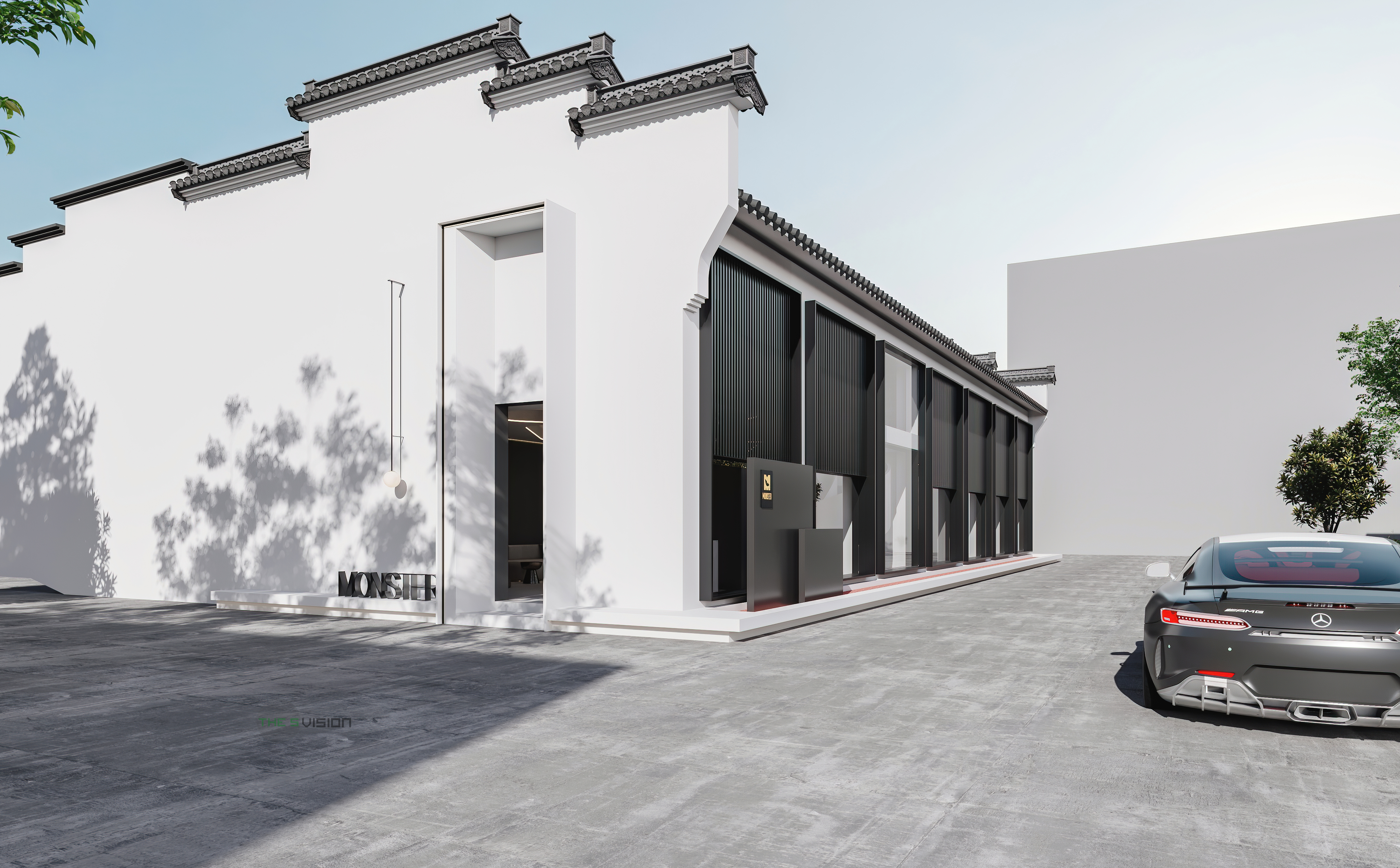 高蒂设计丨摄影店丨极简黑白摄影基地-32