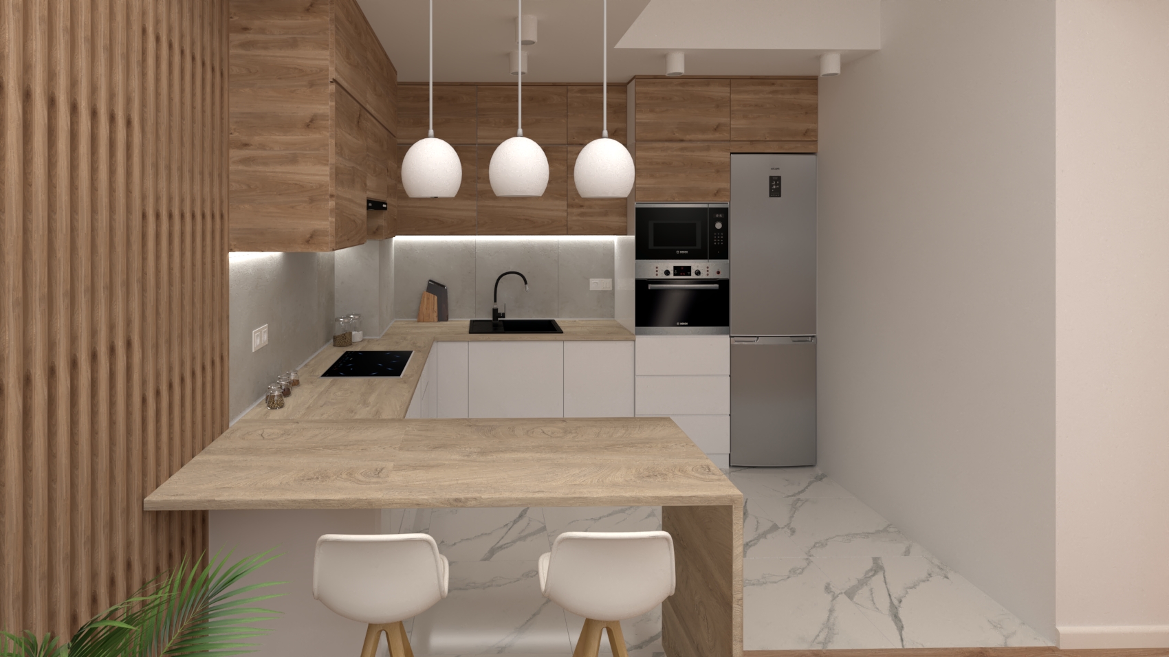 projekt #12 wizualizacje - pokój z aneksem-6