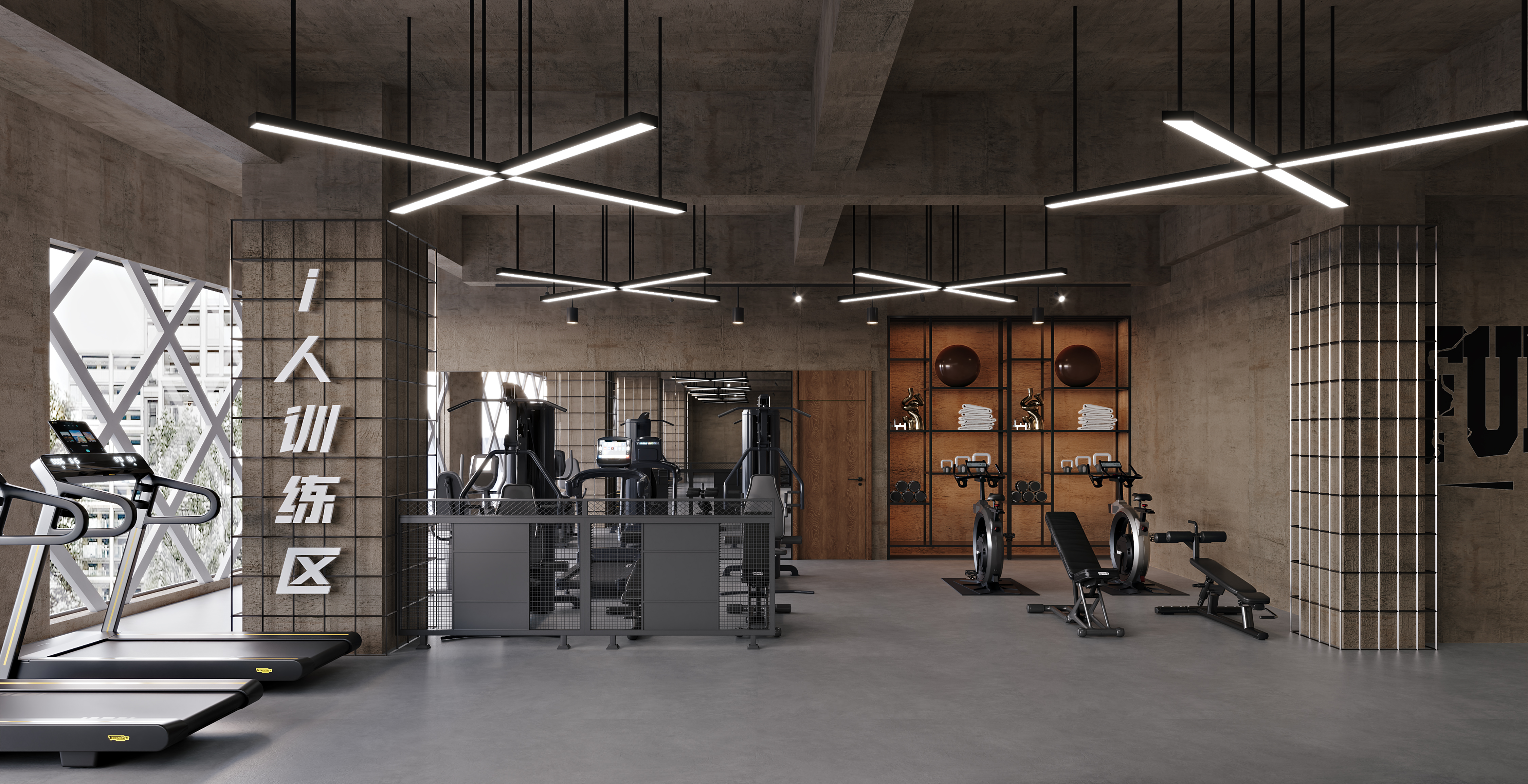 健身房 台球 瑜伽馆—白龙马效果图-4