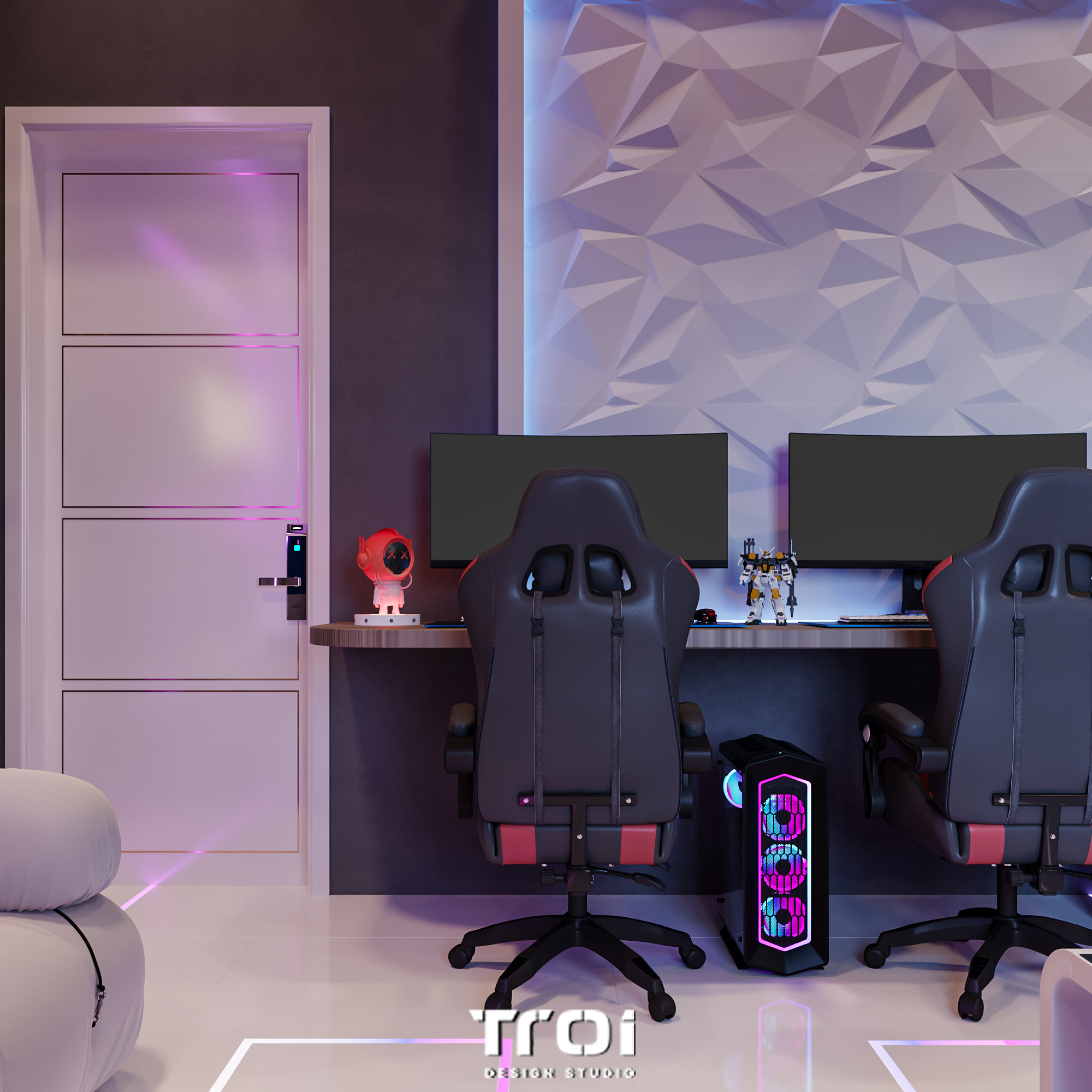 现代风格游戏室设计丨Troi Design Studio-28