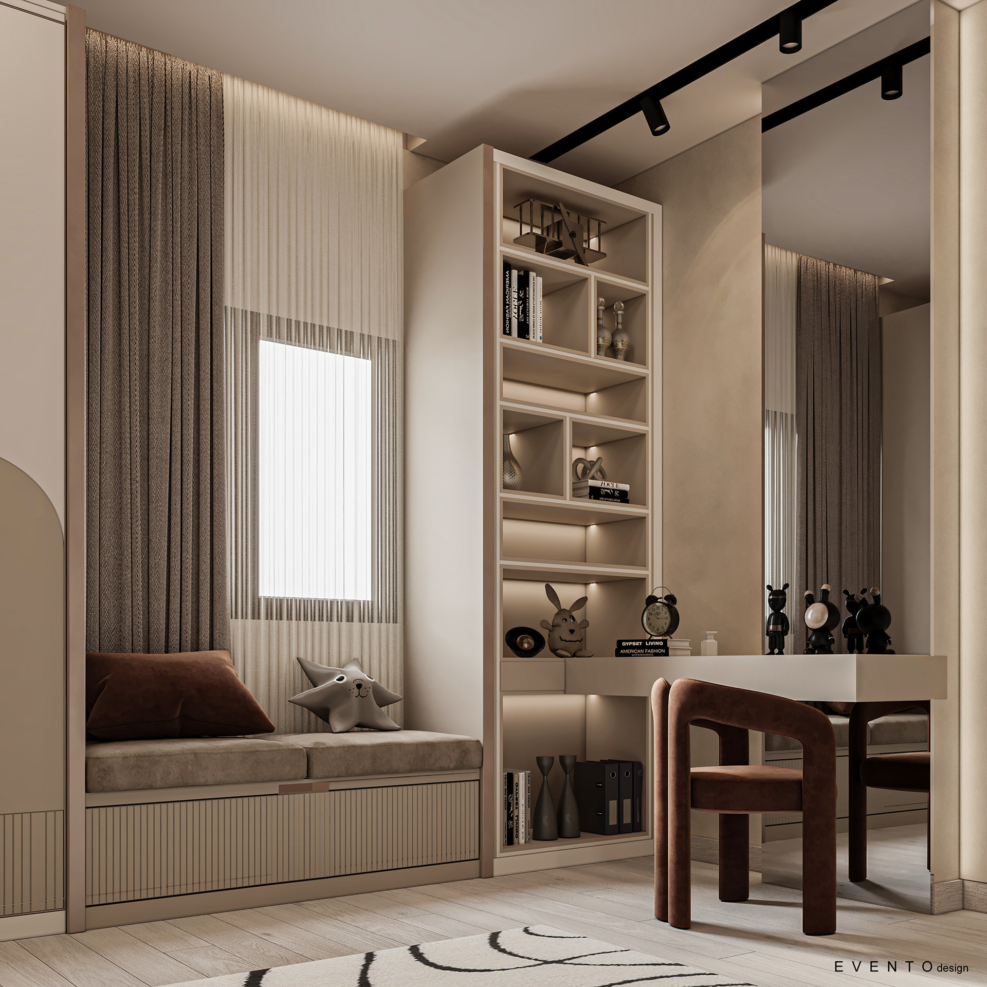 极简主义儿童房设计丨Aya Shahin-10