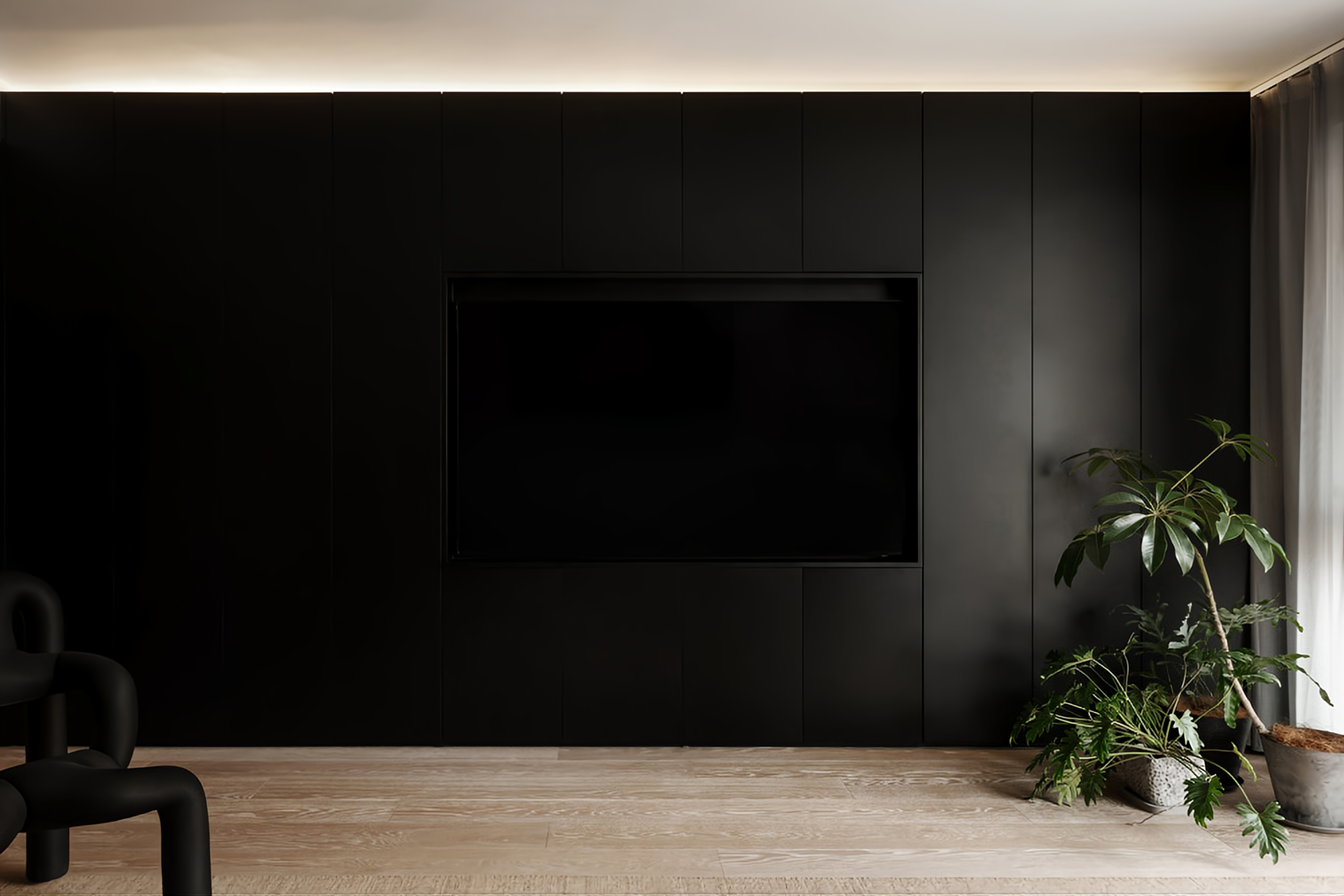 黑金色调的家丨中国北京丨NOTHING DESIGN-10