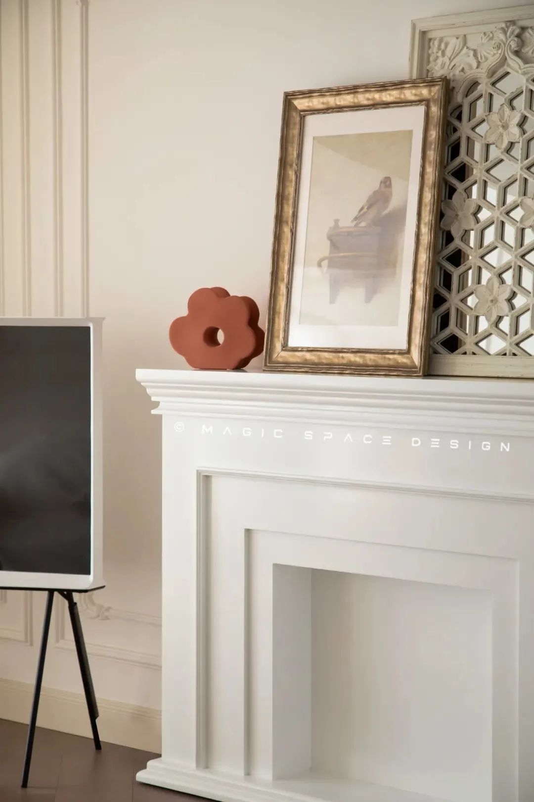 法式奶油风平层丨麻吉家装定制-11