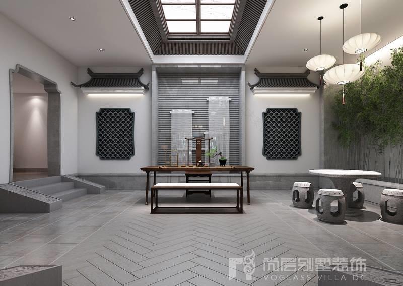 天津尚层装饰-- 星河时代 260 平米混搭风格别墅设计案例-10