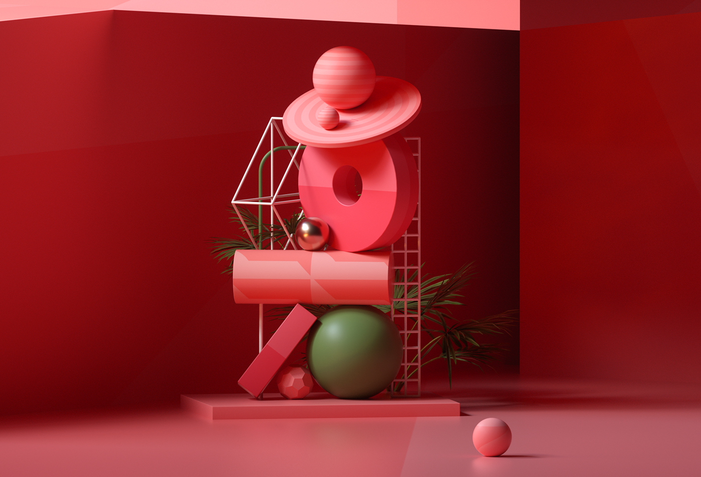 梦幻柔和的粉色空间-2