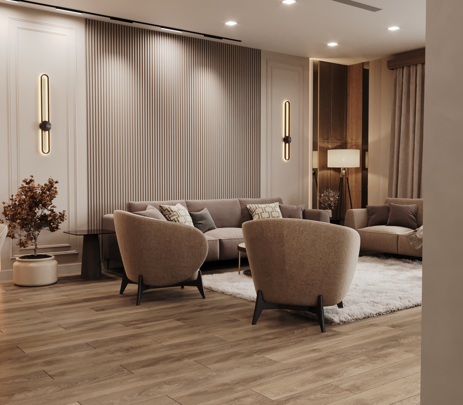 400平方米的房屋室内设计丨亚美尼亚丨Design_14-23