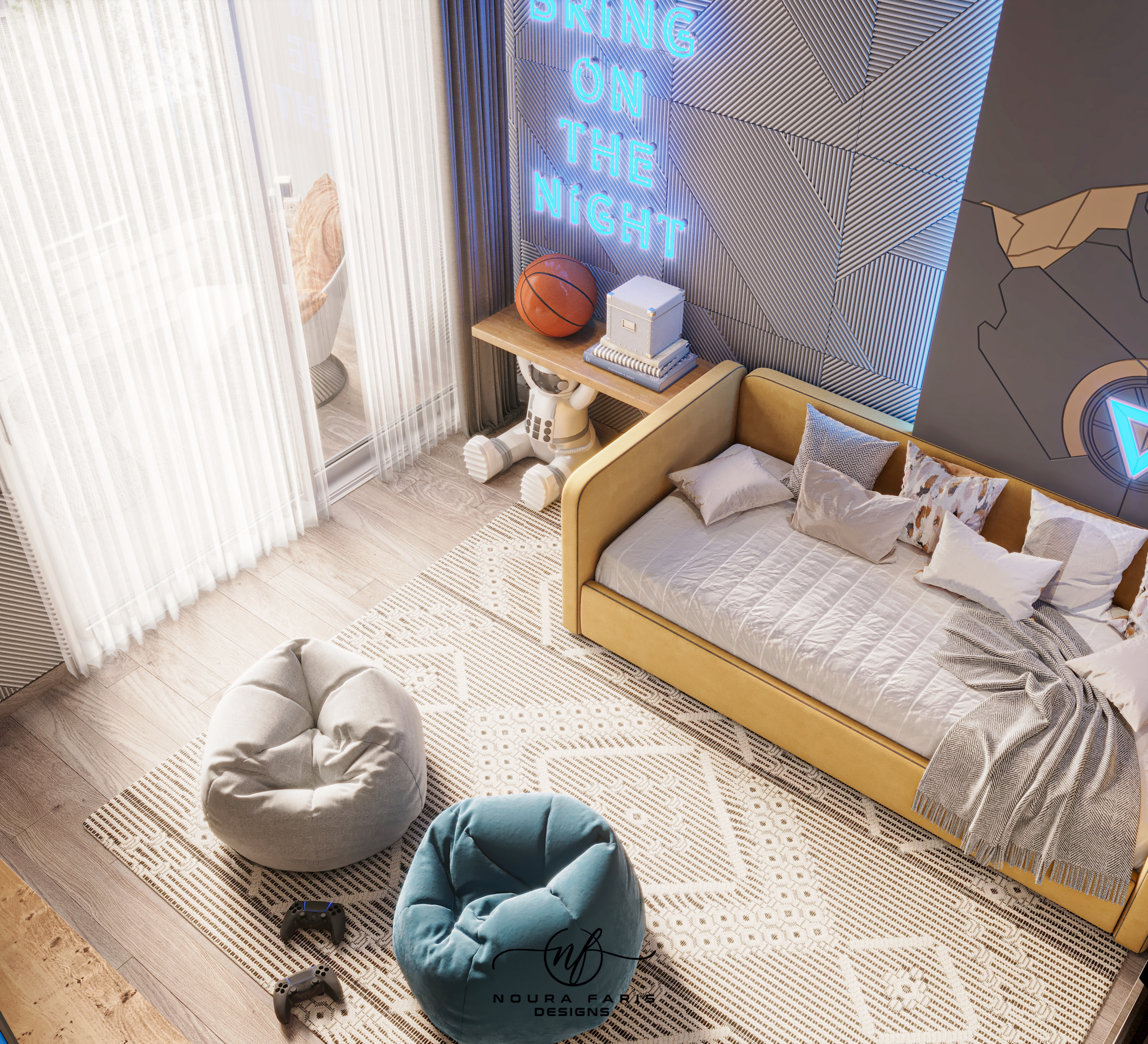 kids Gaming Room Design (For Noura Faris design office)-4