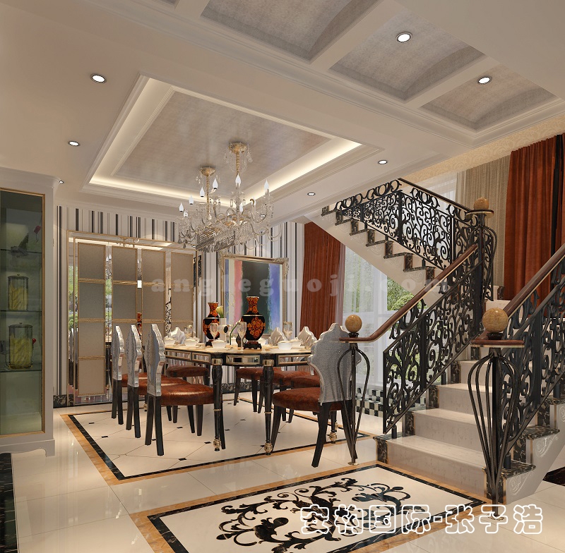 包头别墅 Art Deco 风格 | 品味奢雅的艺术装饰-17