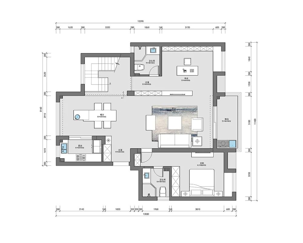 《夏墨》· 现代黑白风格的完美演绎丨博艺装饰-14