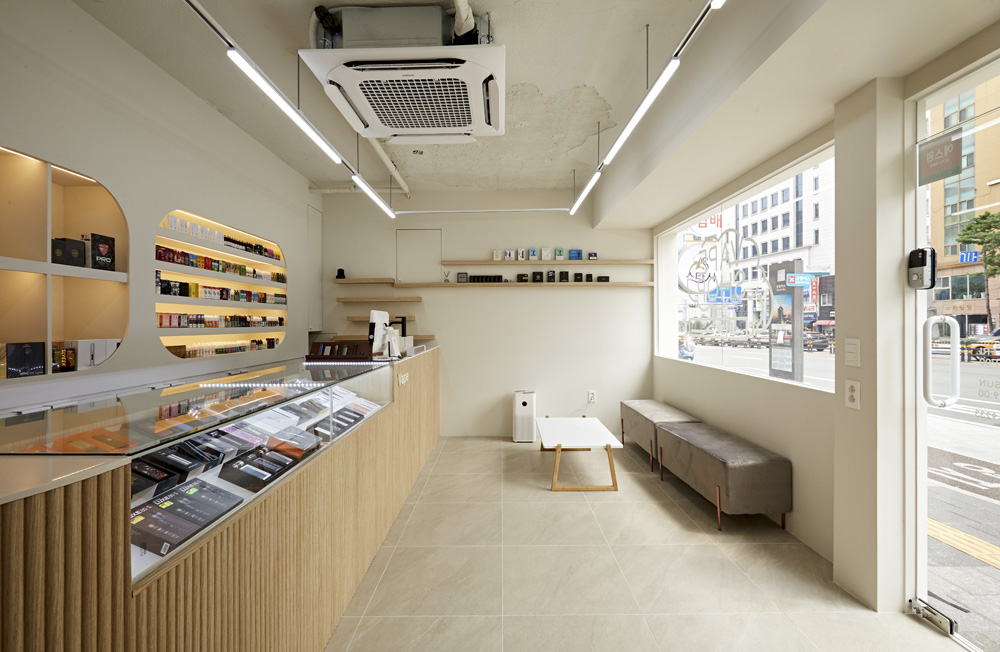 简约风格电子烟专卖店，设计亮点一目了然-4