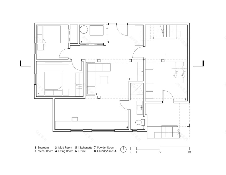温哥华 Yew House 传统住宅翻新,现代阁楼风格融合复古元素-22