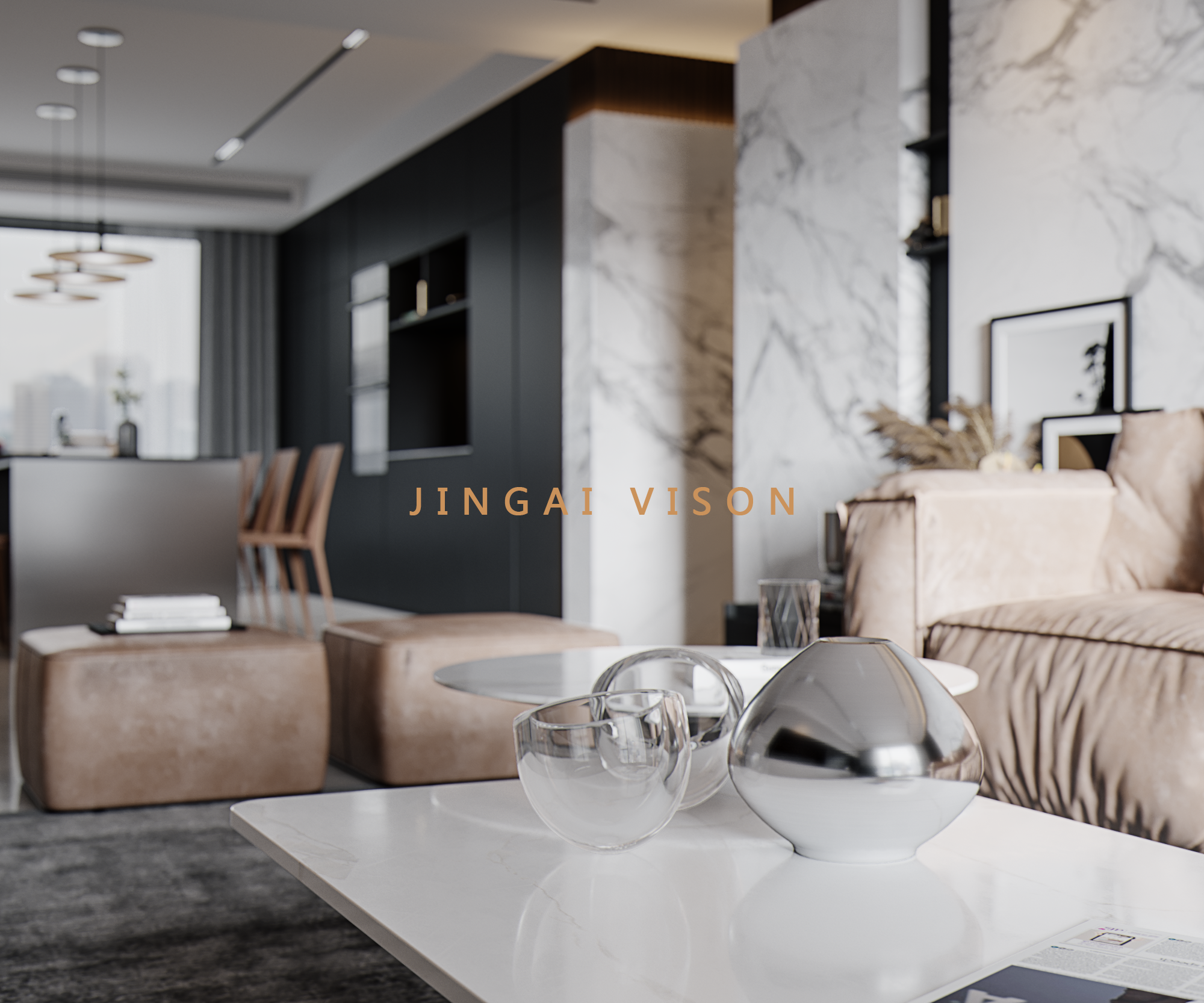 创意 CR1.7 蛇果吧台设计，点亮家居空间-5