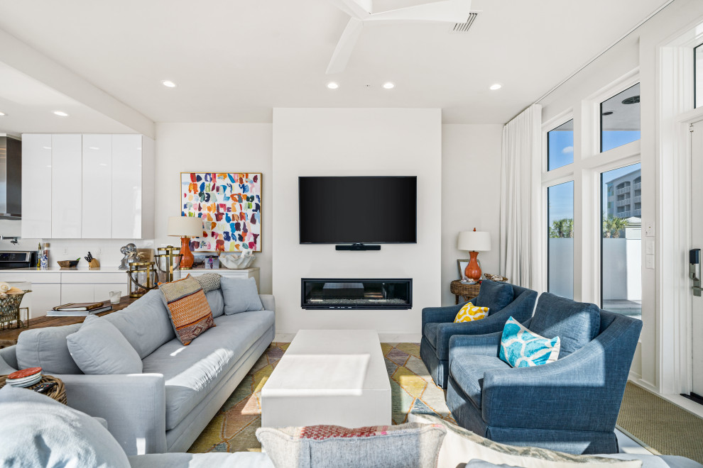 Cross Lane现代海滨住宅丨美国阿拉巴马丨Bob Chatham Custom Home Design-30