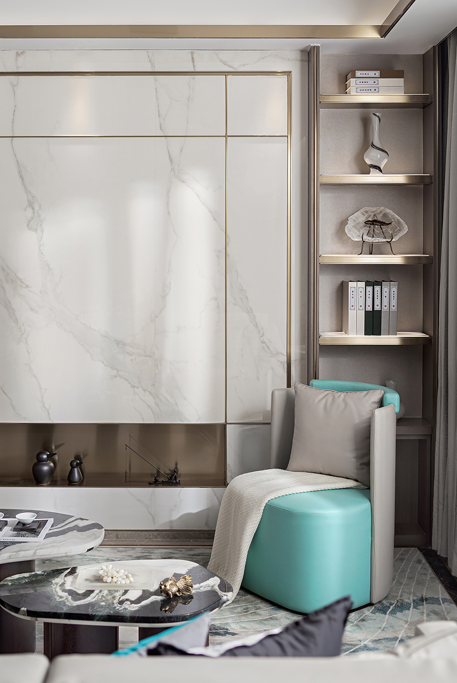 蓝光·雍锦湾中式雅奢样板房，演绎现代东方美学-14