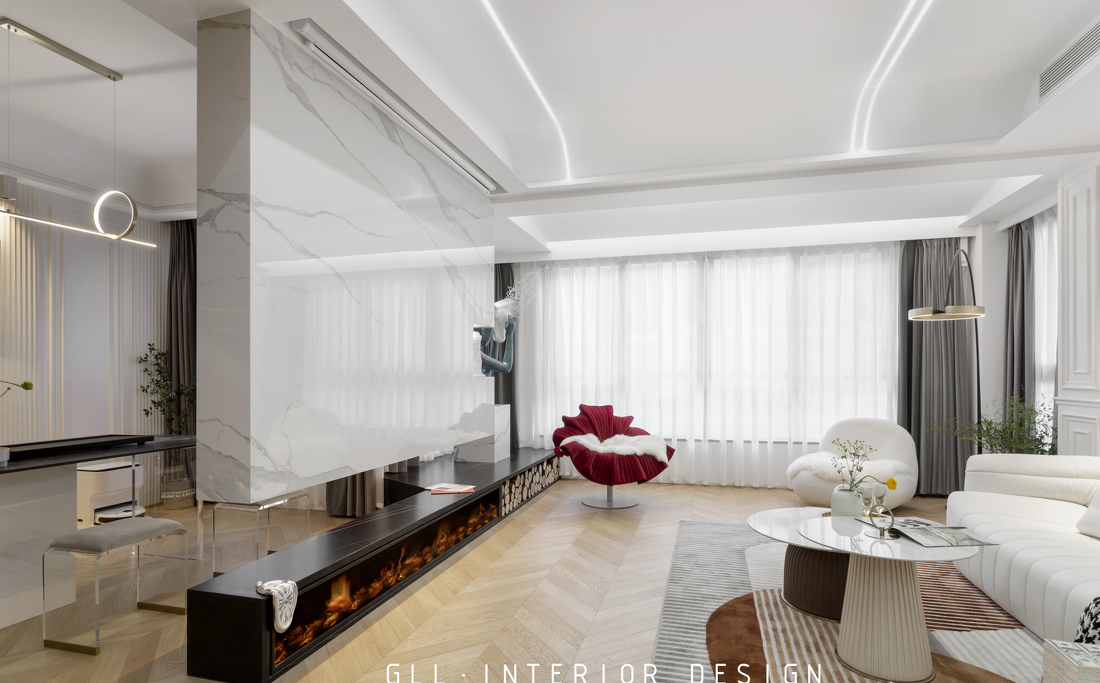 巧用移动墙板,打造半熟开放式厨房-9