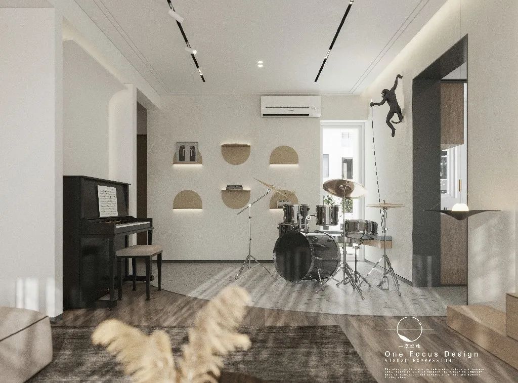 金域蓝湾音乐家空间，原木色打造轻盈氛围-18