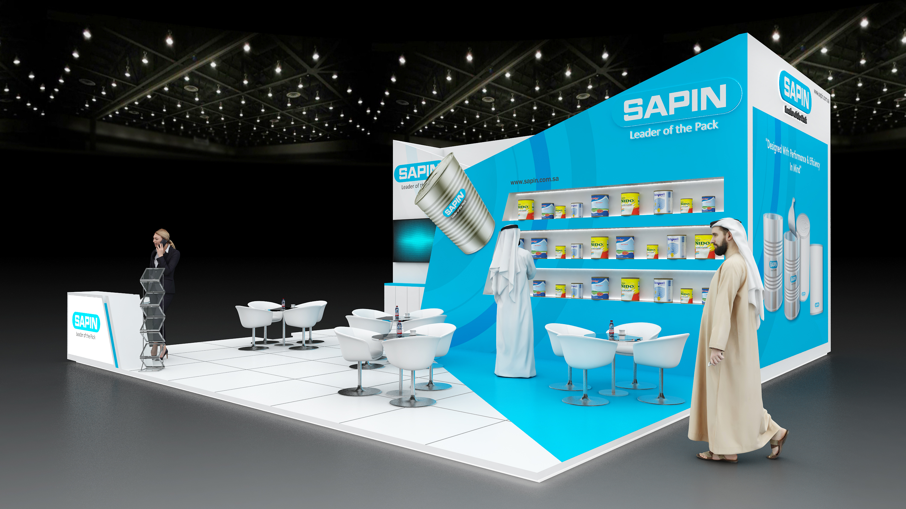 Design concept for exhibition stand - SAPIN-3