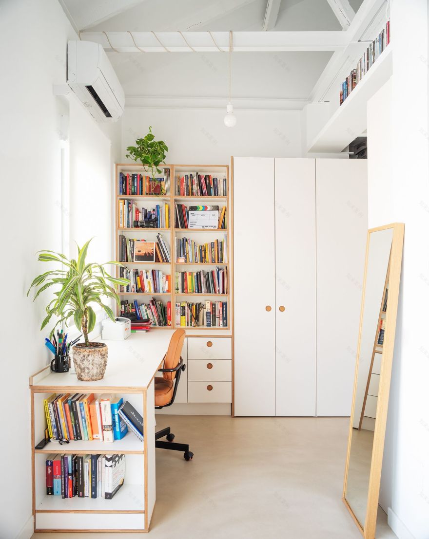马德里70㎡电影人阁楼住宅设计丨西班牙马德里丨室内建筑师Ana Cubas-18