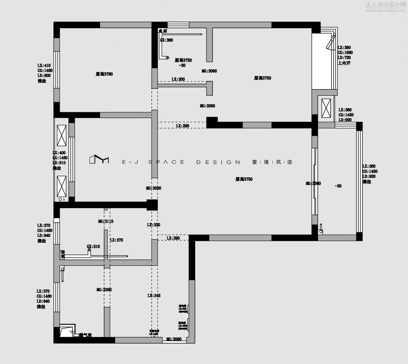 简约平层设计 · 合肥凉亭雅苑丨中国合肥丨壹境筑造-47
