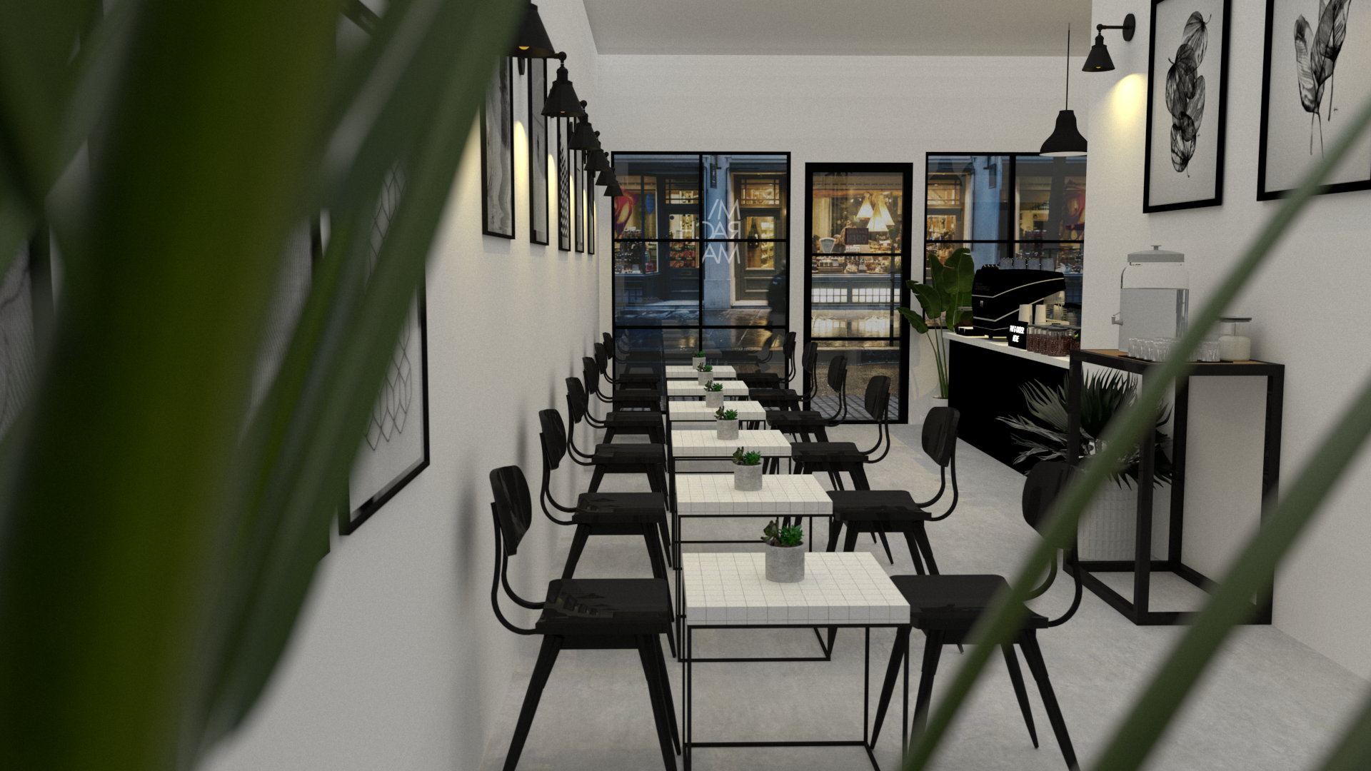 极简主义咖啡店丨Mirachma  Titik Hilang Design-15